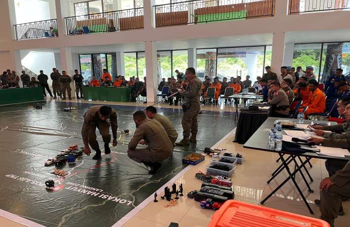 Pelaksanaan Tactical Floor Game TFG Operasi AlvaBravo Moscona 2025 